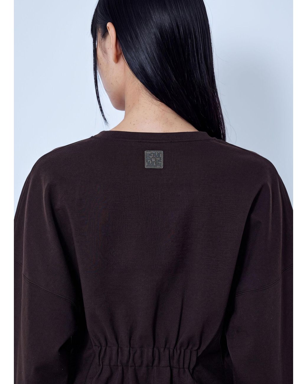 Max Mara Blue Structured Crewneck Sweatshirt