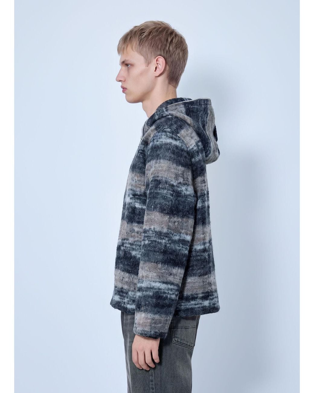 Our Legacy Blue Full Zip Hood for men