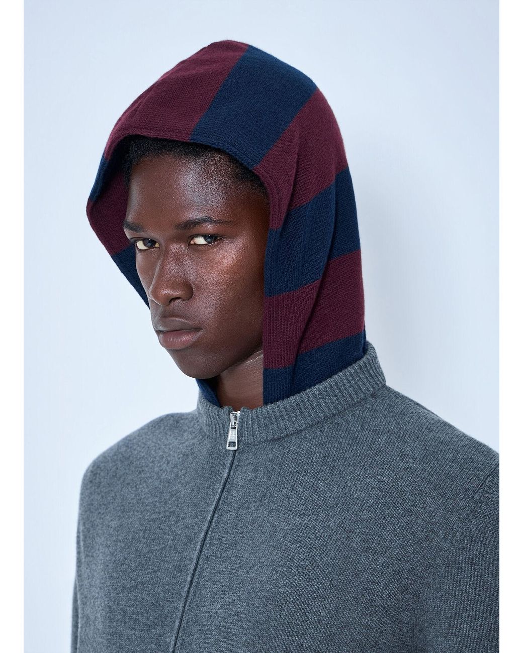 Moncler Blue Zip-Up Hoodie for men