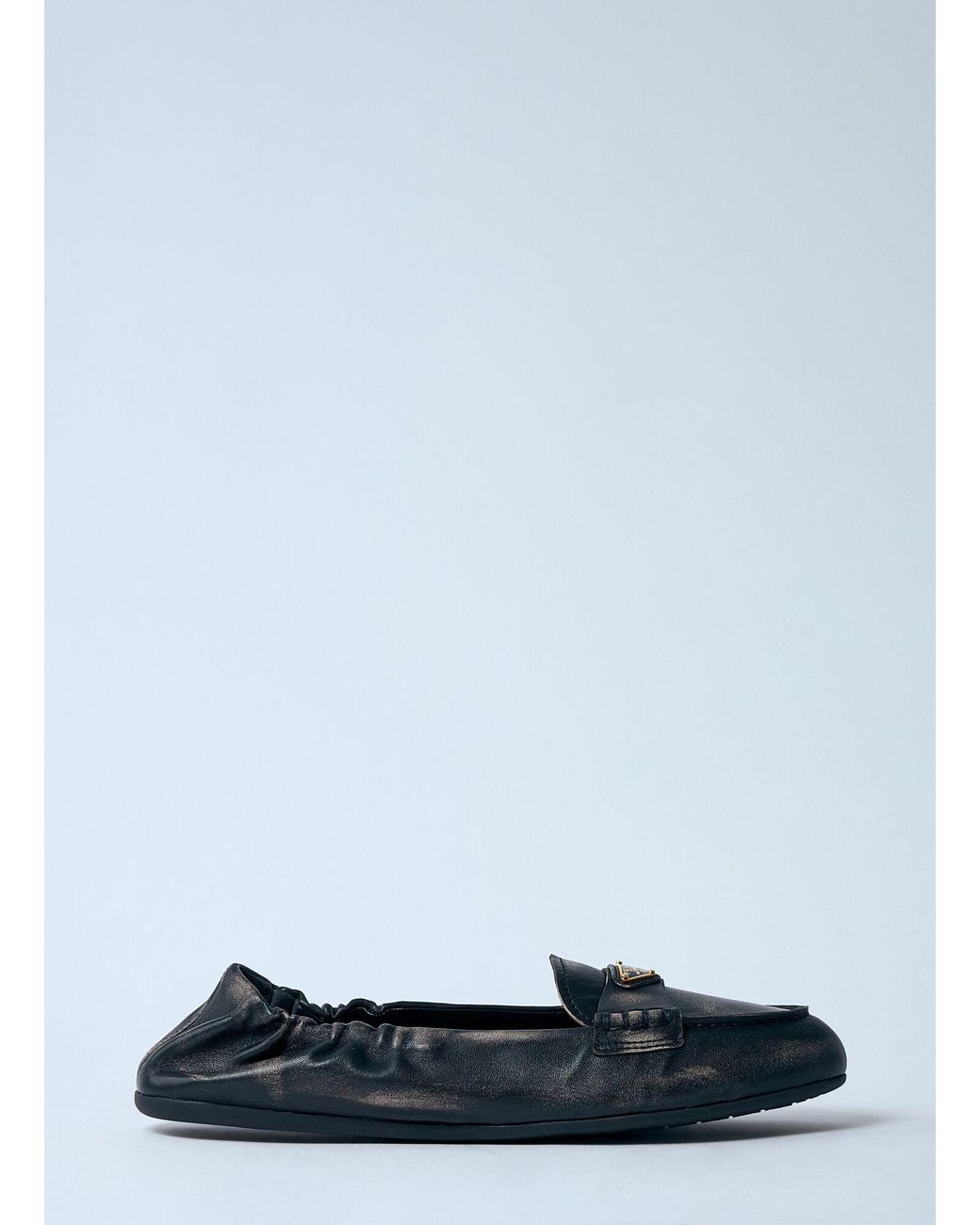 Prada Multicolor Logo Plaque Loafters