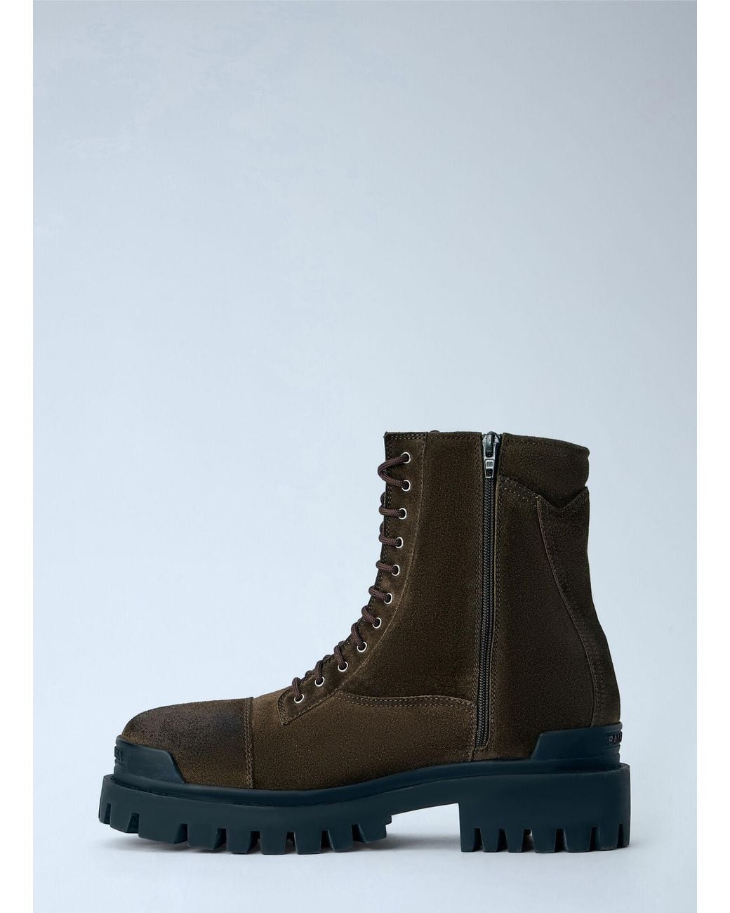Balenciaga White Combat Strike L20 Ankle Boots for men