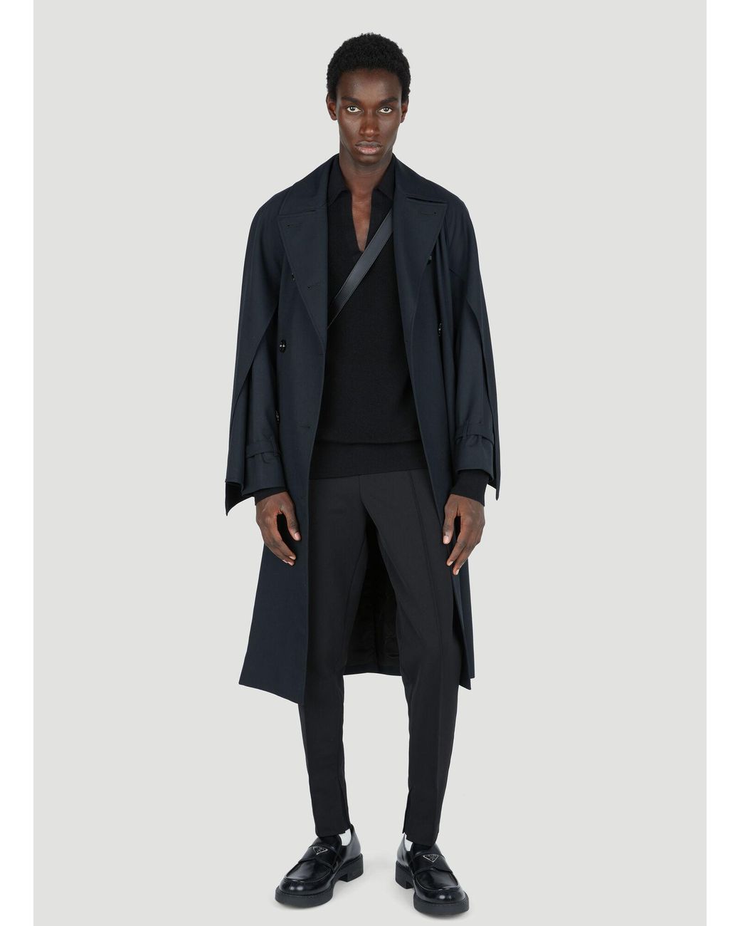 Prada Black Gabardine Pants for men