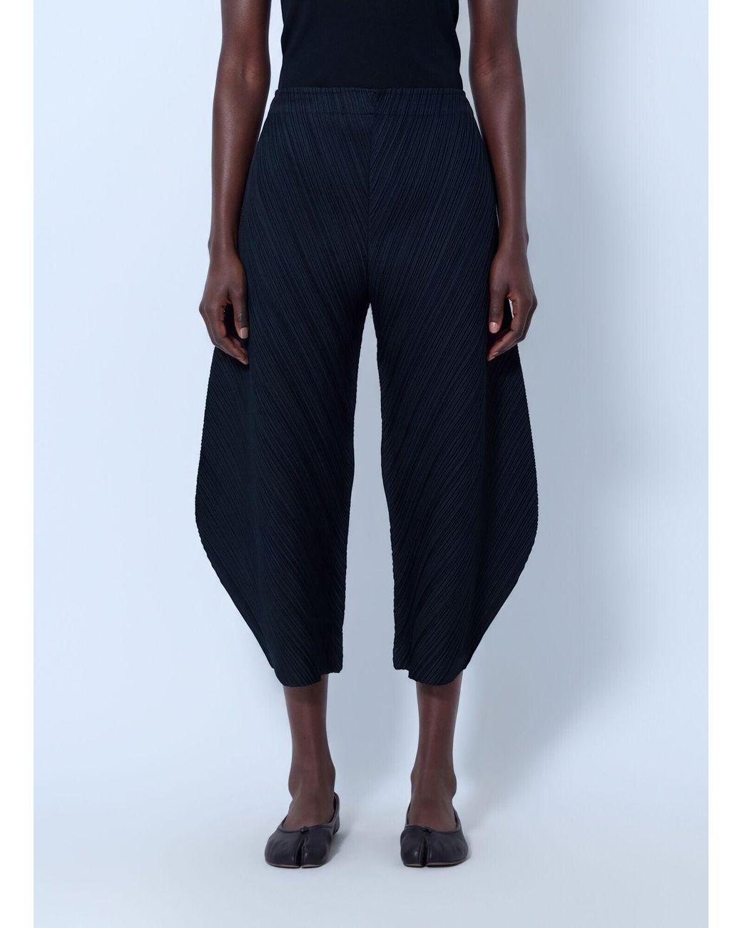 Pleats Please Issey Miyake Blue Thicker Bottoms 1 Trousers