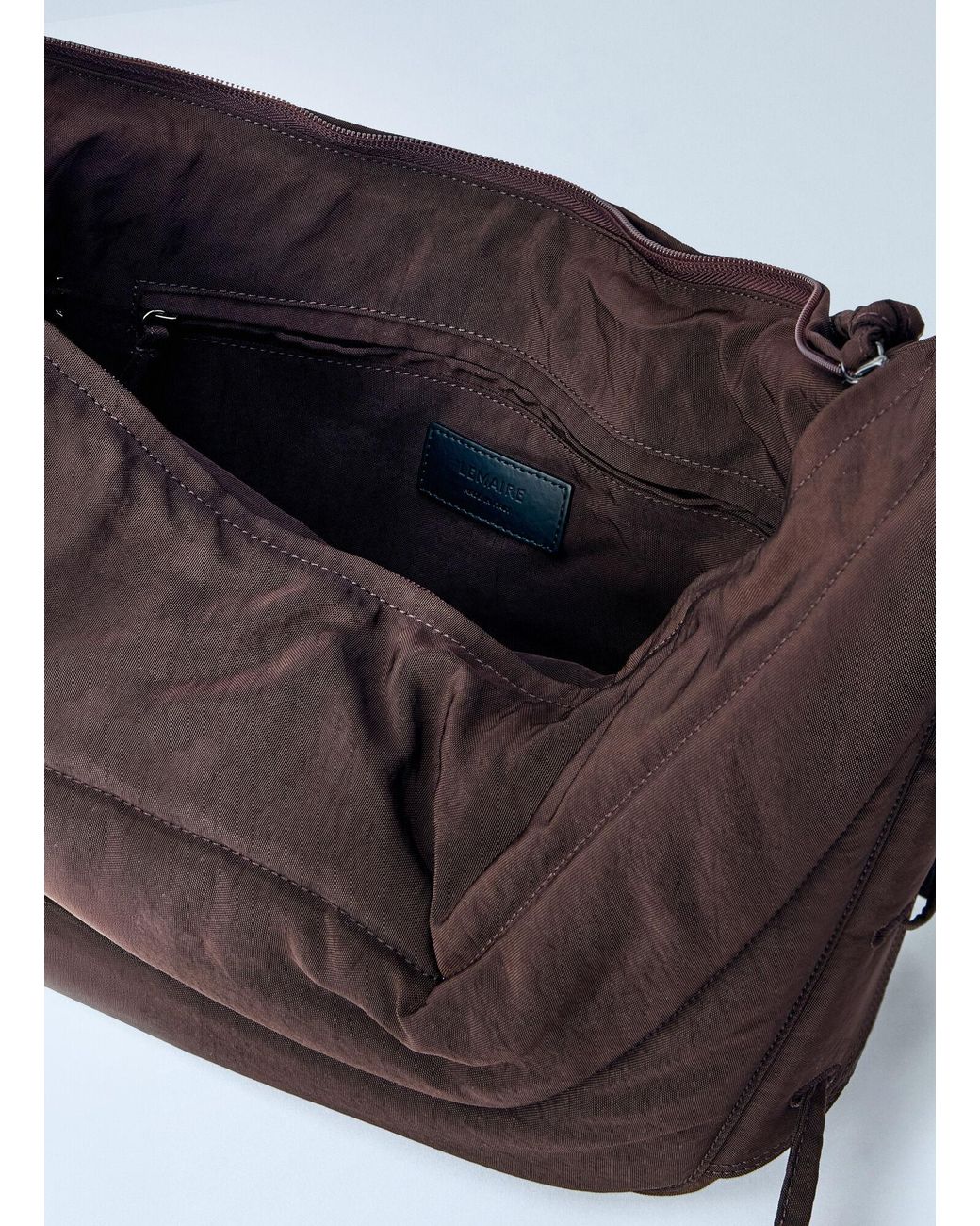 Lemaire Gray Medium Soft Game Bag for men