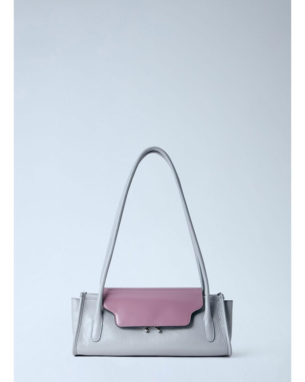 Marni White Trunkette Leather Shoulder Bag