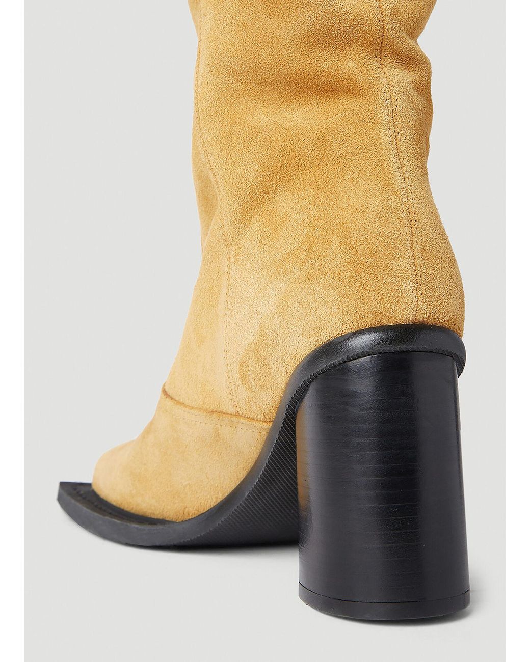 Ninamounah Yellow Howling Knee-High Suede Boots