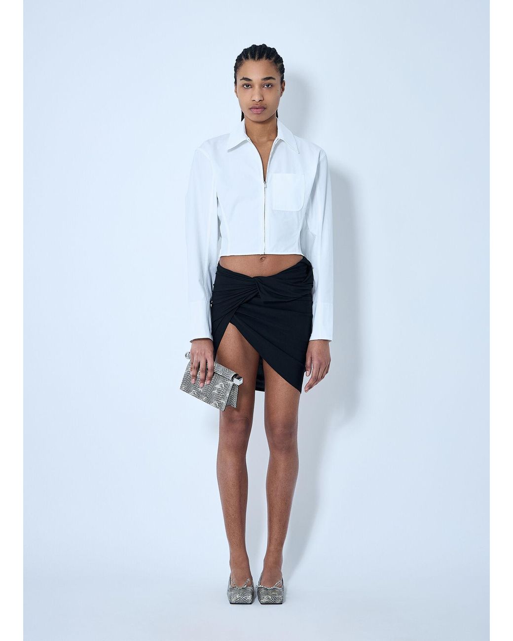 Jacquemus Blue La Mini Jupe Skirt