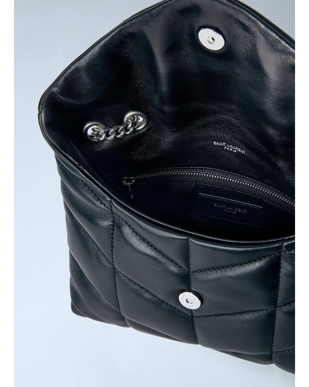 Saint Laurent Blue Toy Puffer Shoulder Bag