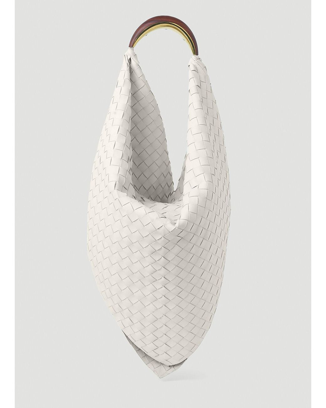 Bottega Veneta Foulard Shoulder Bag in White | Lyst