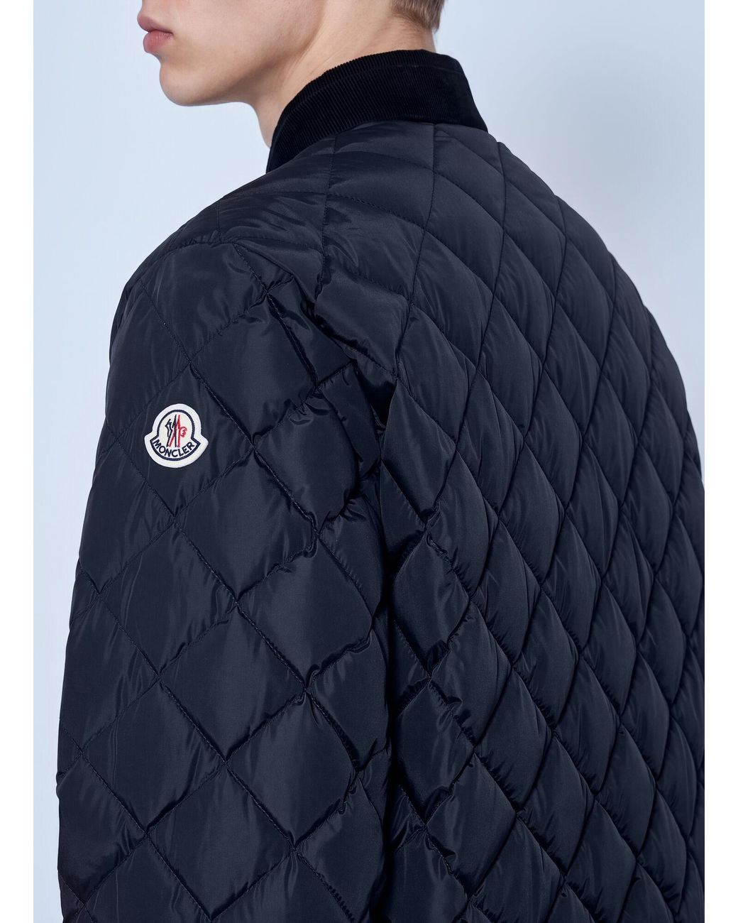 Moncler Blue Eclal Short Down Jacket for men