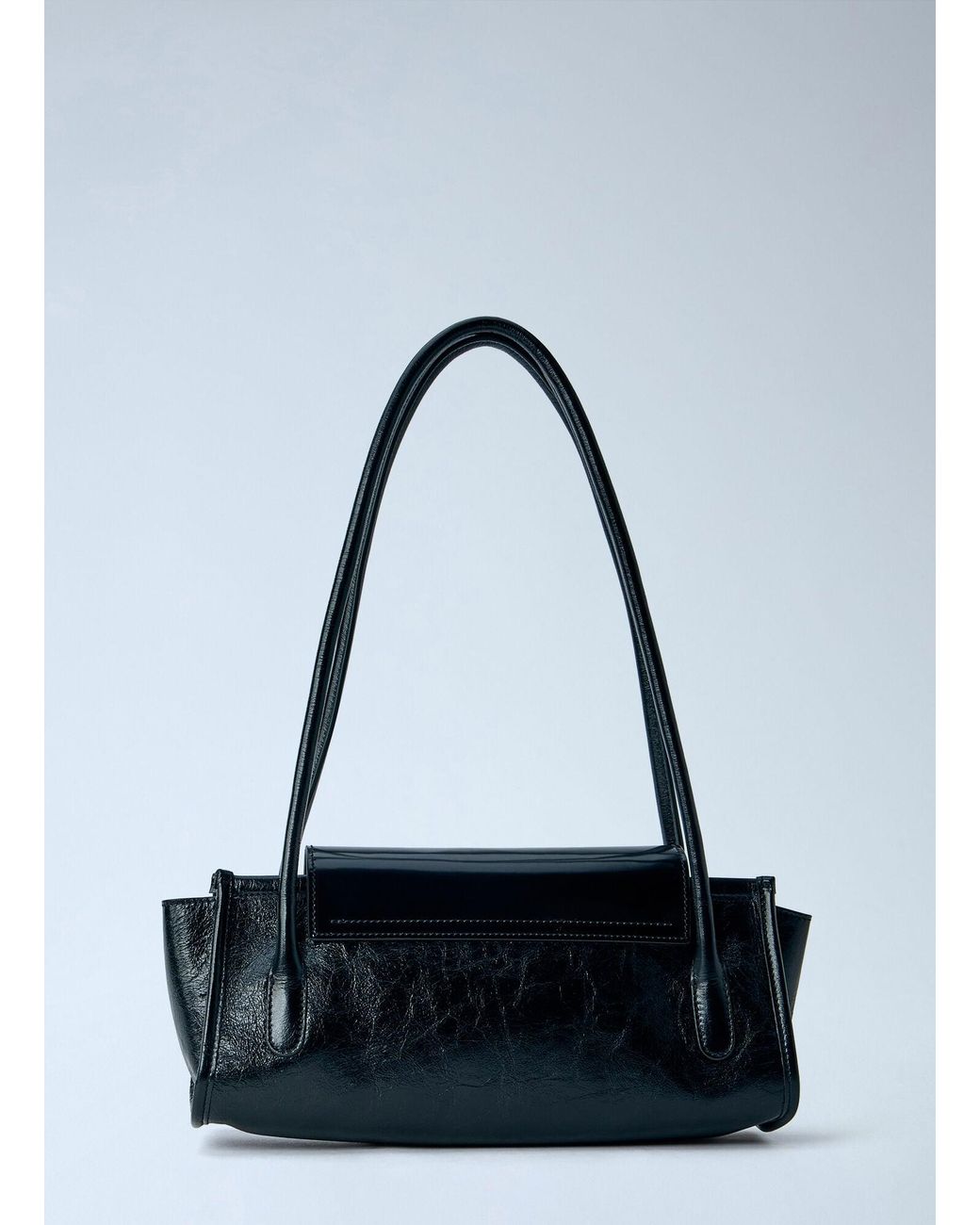 Marni Blue Trunkette Leather Shoulder Bag