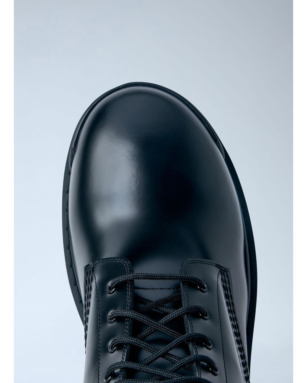 Balenciaga Blue Combat Strike Boots for men