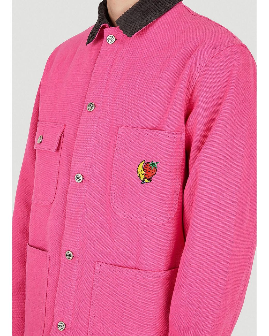 Sky High Farm Pink Workwear Canvas Chore Jacket