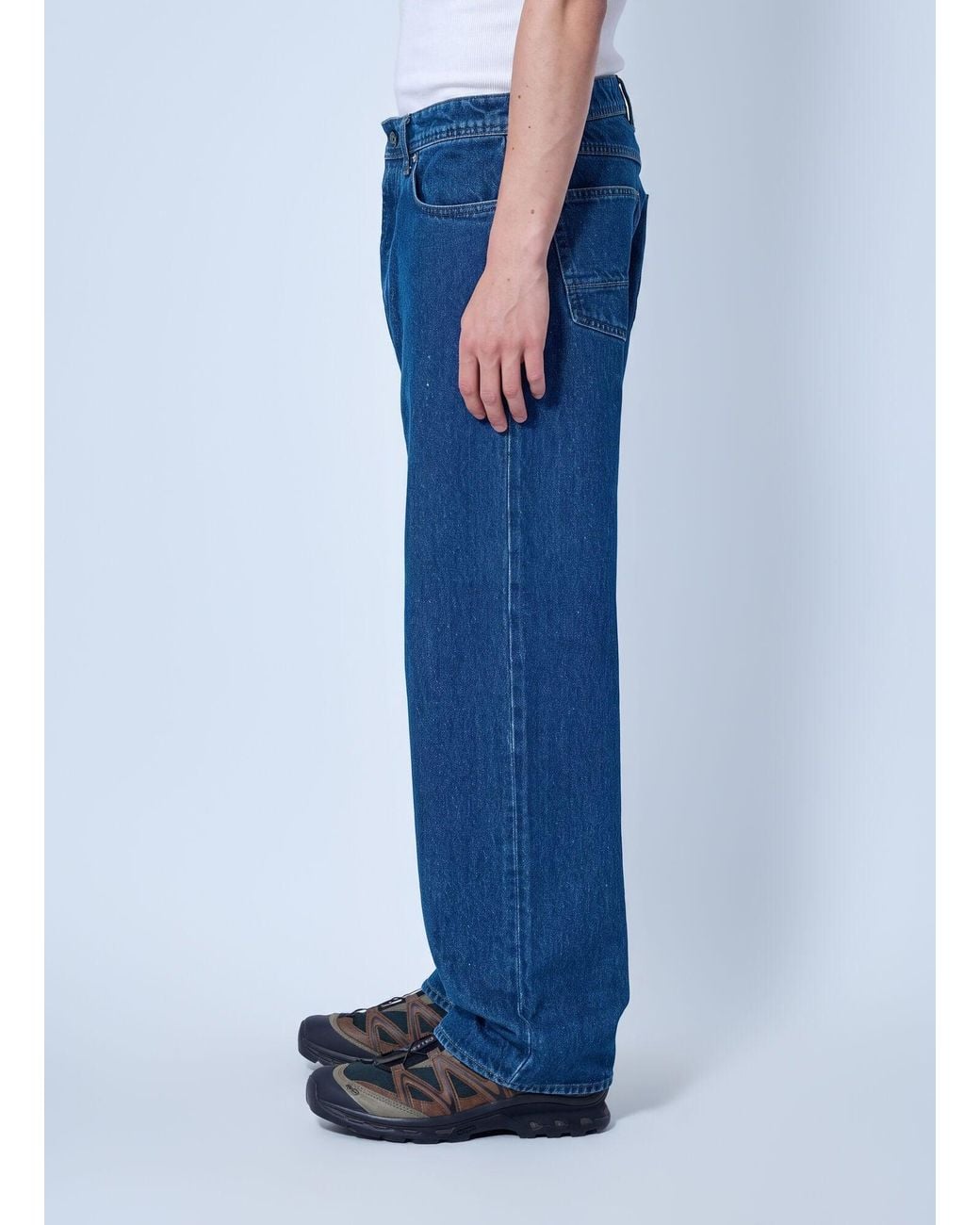 Stone Island Blue Five-pocket Straight-leg Jeans for men