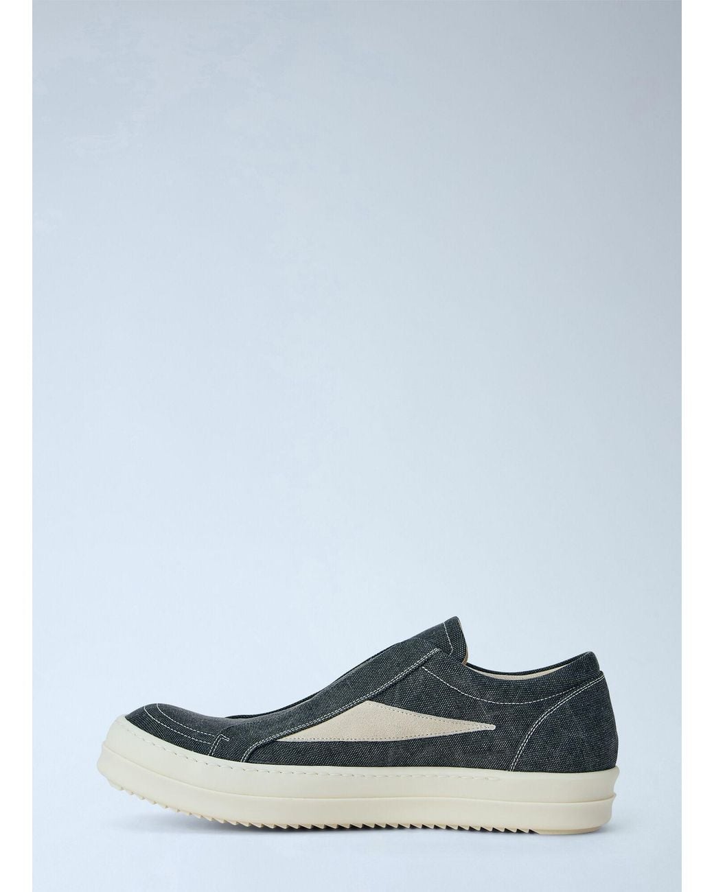 Rick Owens Blue Laceless Vintage Sneakers for men