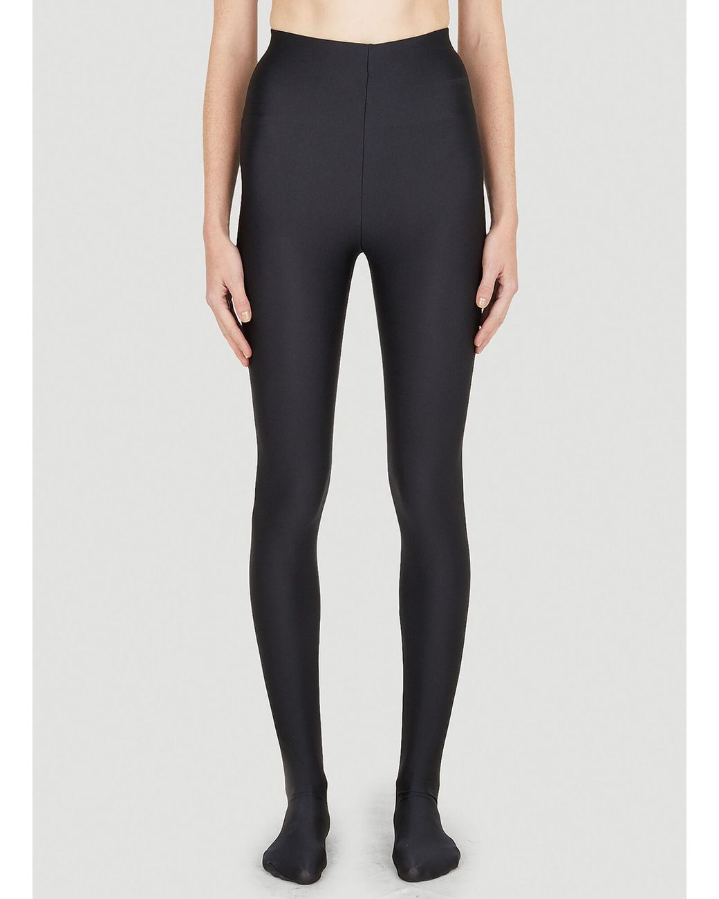 Saint Laurent Seamless Jersey Tights in Blue | Lyst