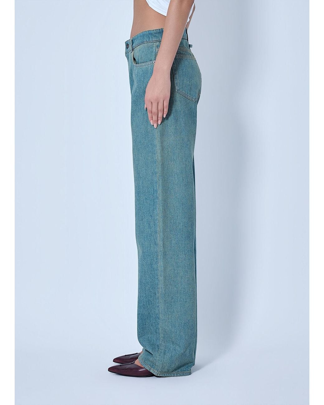 Jean Paul Gaultier Blue Wide-leg Denim Trousers