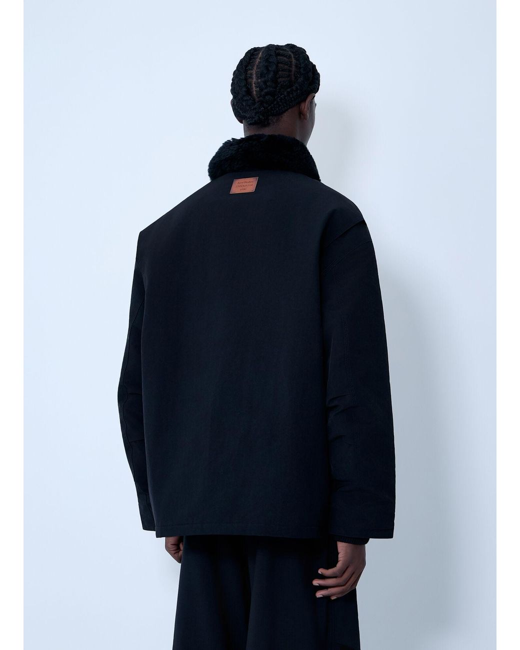Acne Blue Logo Patch Jacket for men