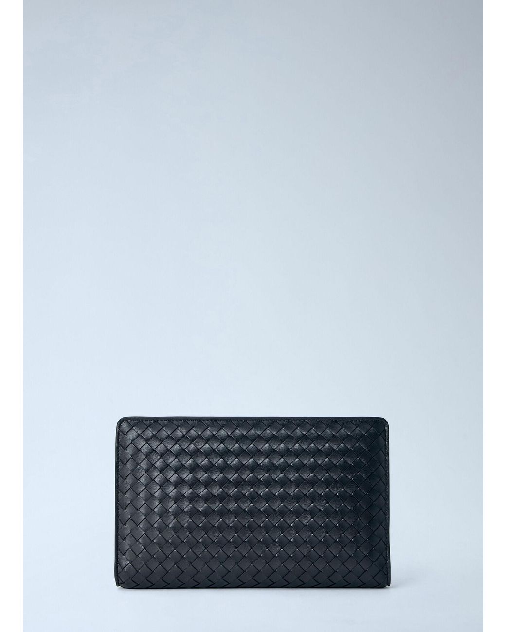 Bottega Veneta Blue Agenda Clutch