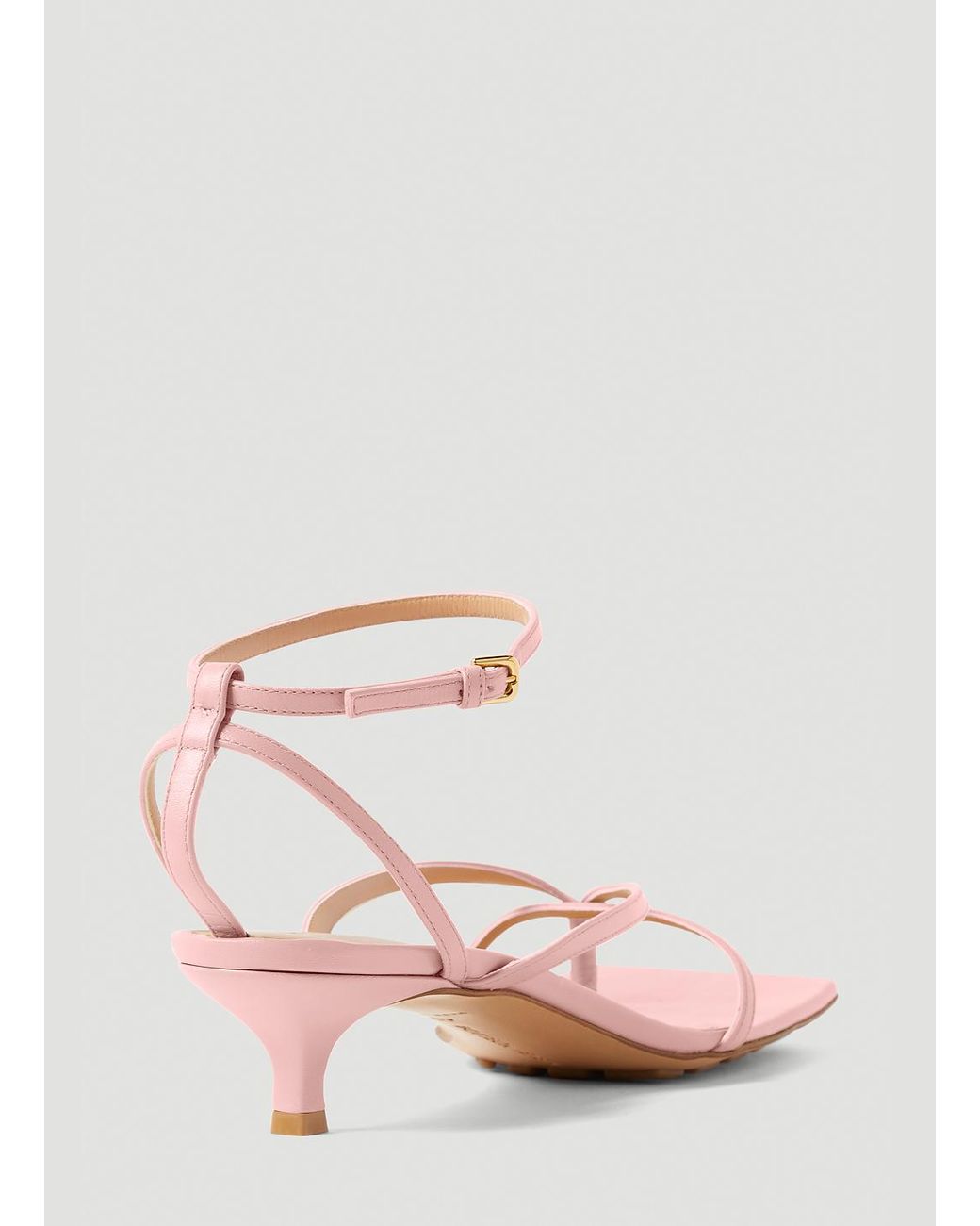 Pink kitten cheap heel sandals