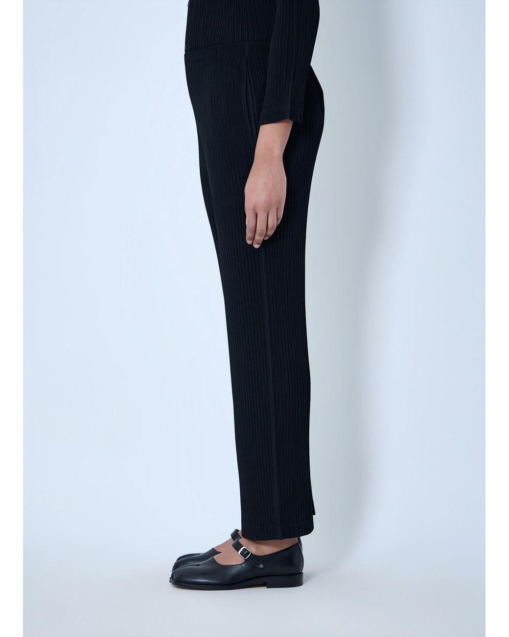 Issey Miyake Blue Pleated Trousers