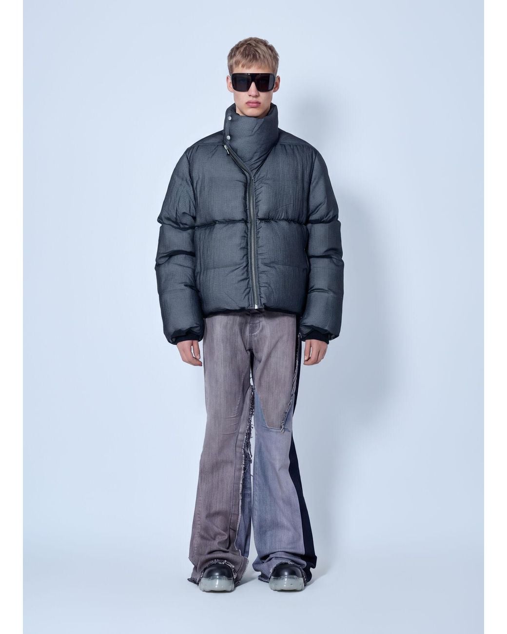 Rick Owens Blue Ripstop Turtle Jacket for men