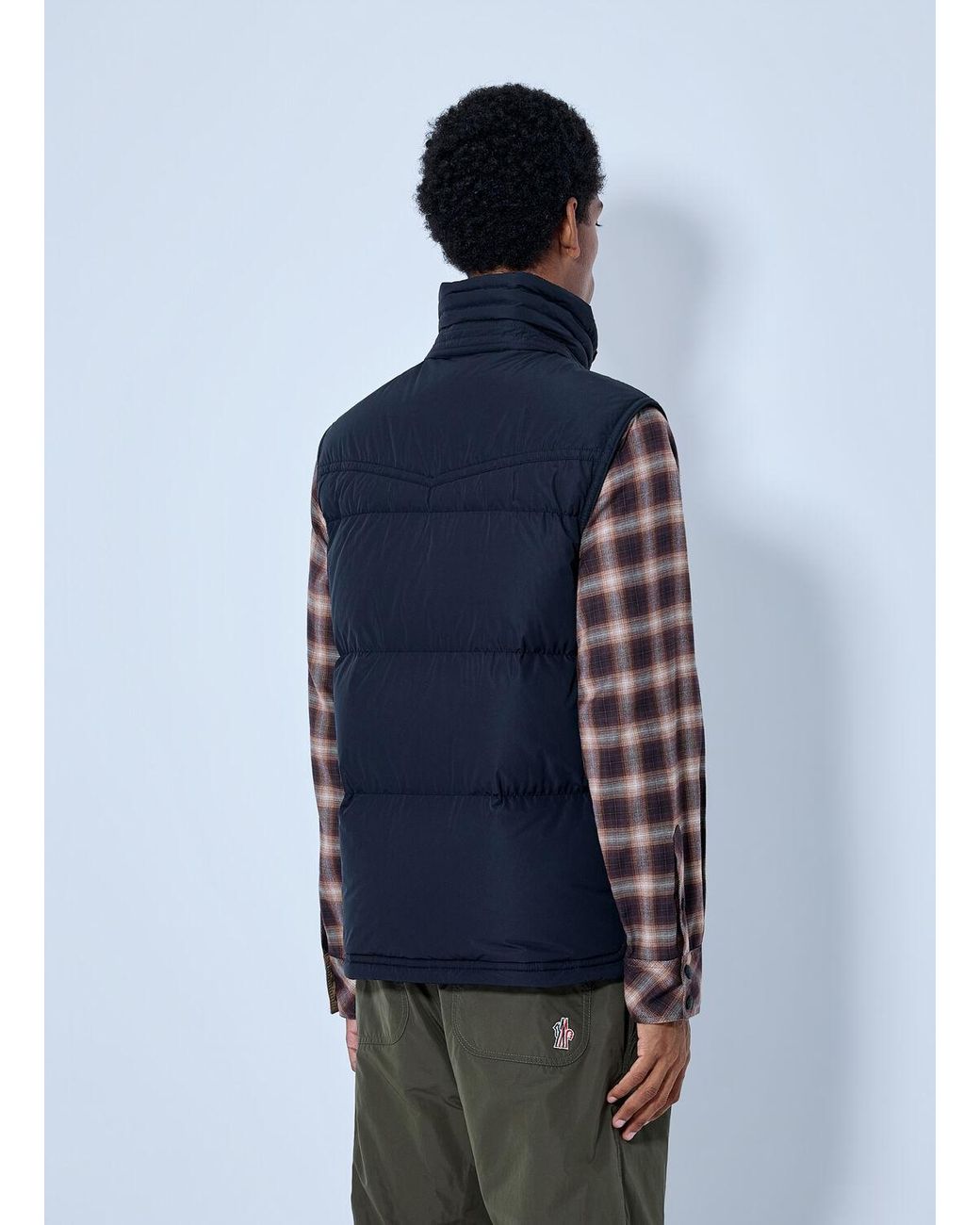 Moncler Blue Evans Down Vest for men