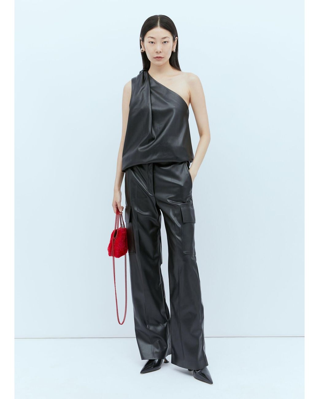 Stella McCartney Multicolor Cargo Vegan Leather Pants