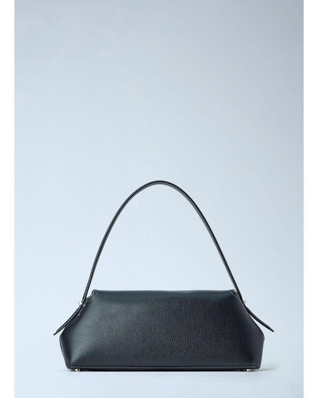 Totême Blue T-Lock Grained-Leather Shoulder Bag
