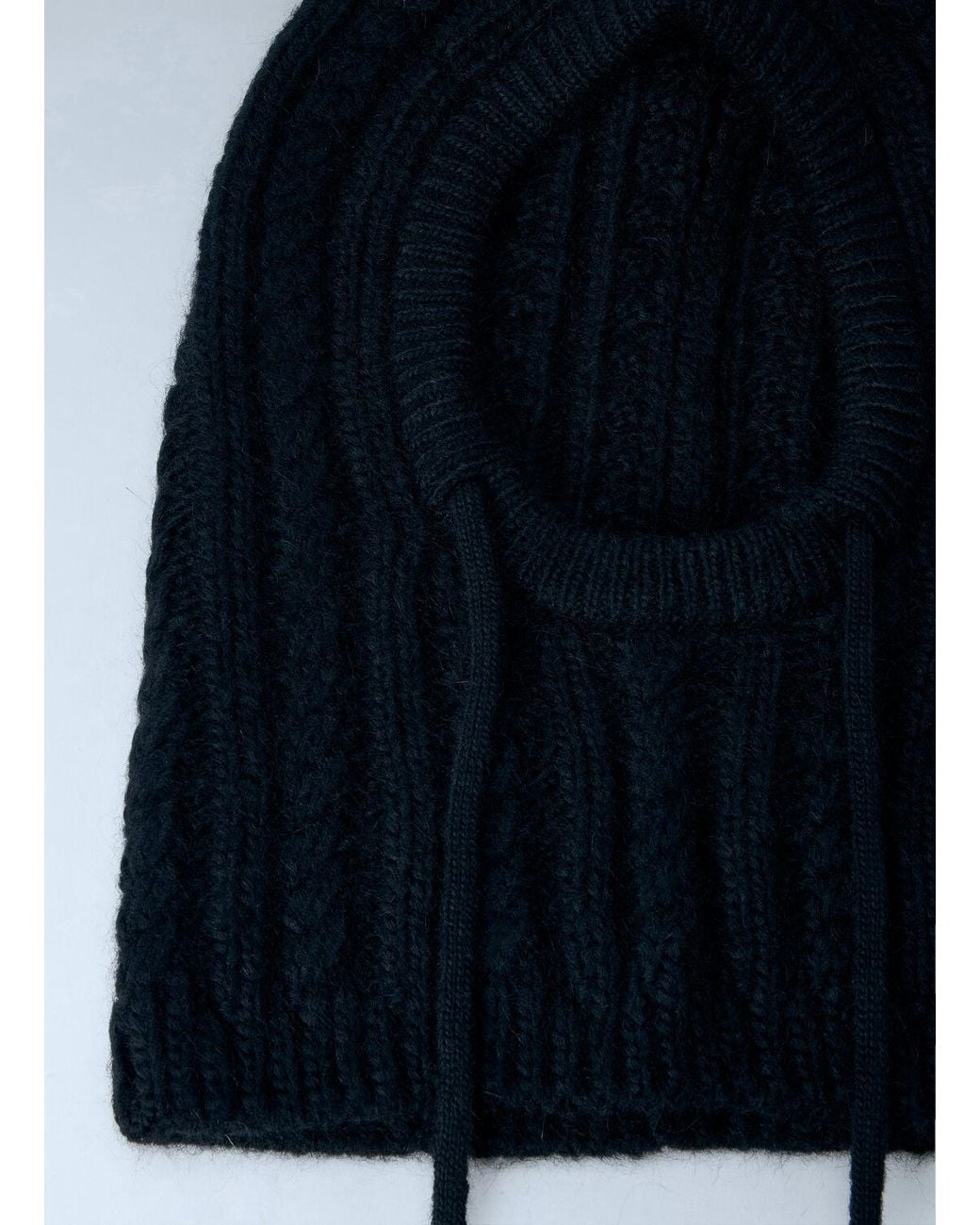 Moncler Blue Cable Knit Balaclava