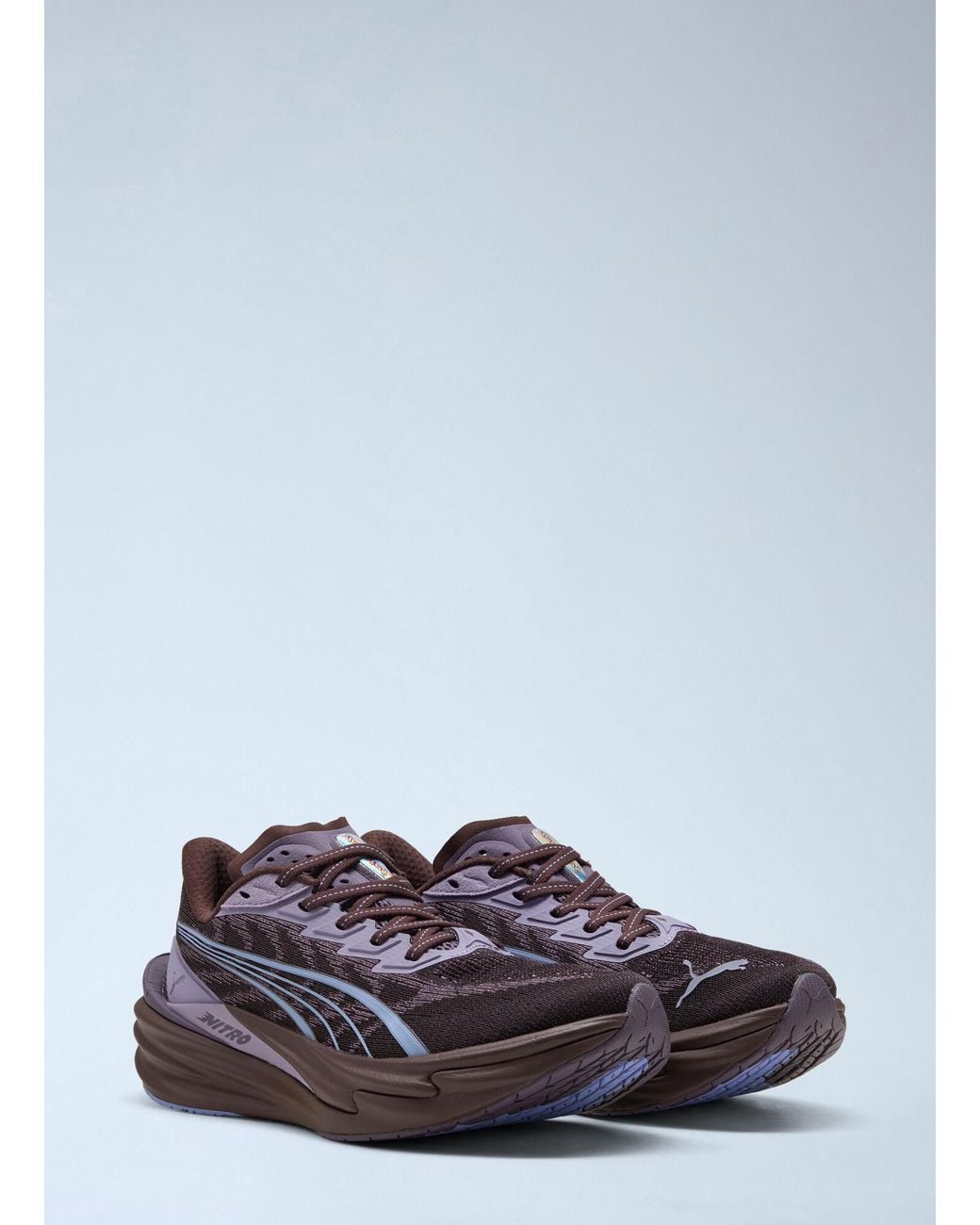 PUMA White Deviate Nitro 4 Sneakers