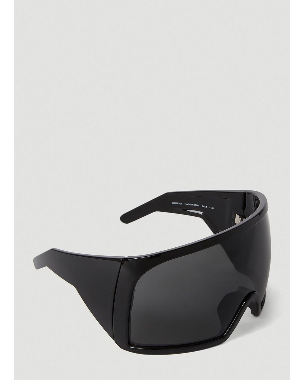 Rick Owens Gray Kriester Mask Sunglasses