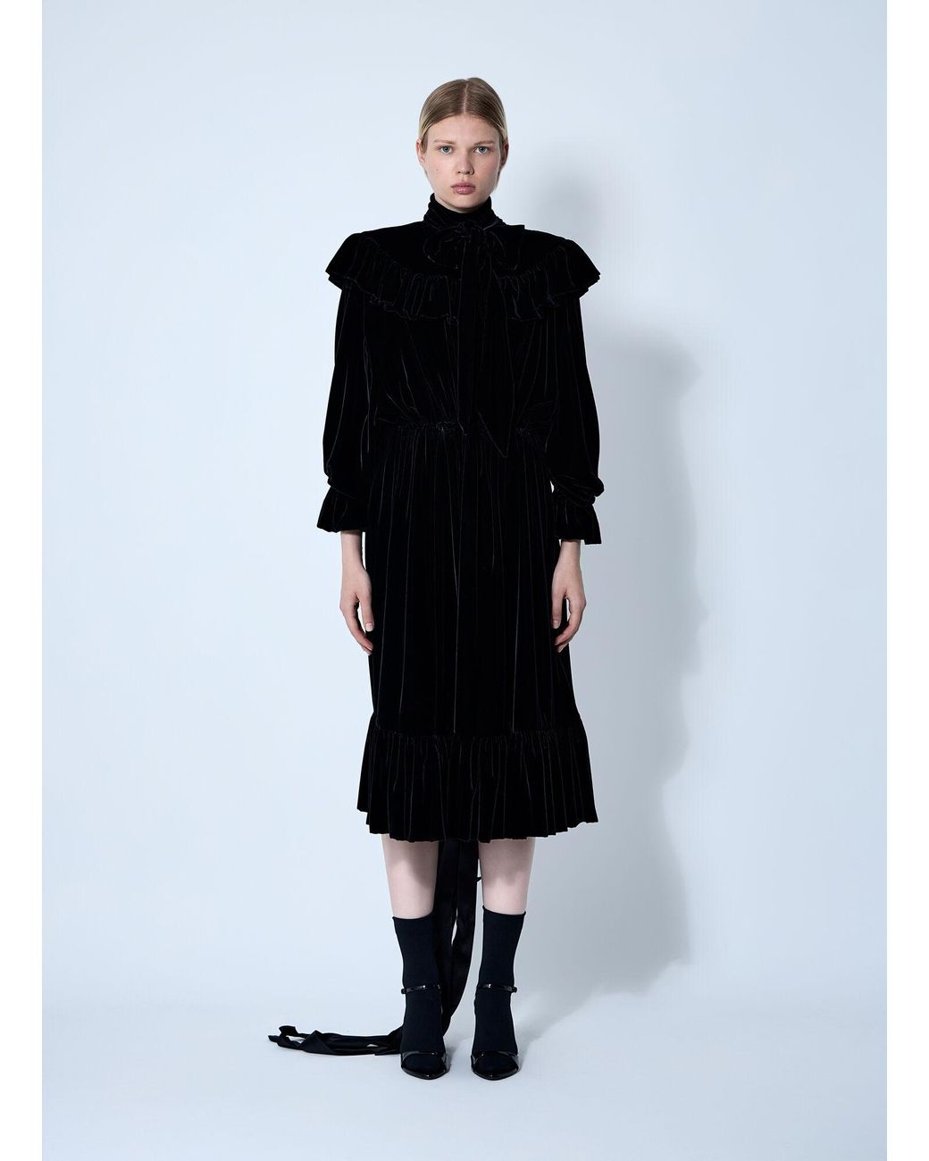 Balenciaga White Lace-Up Dress