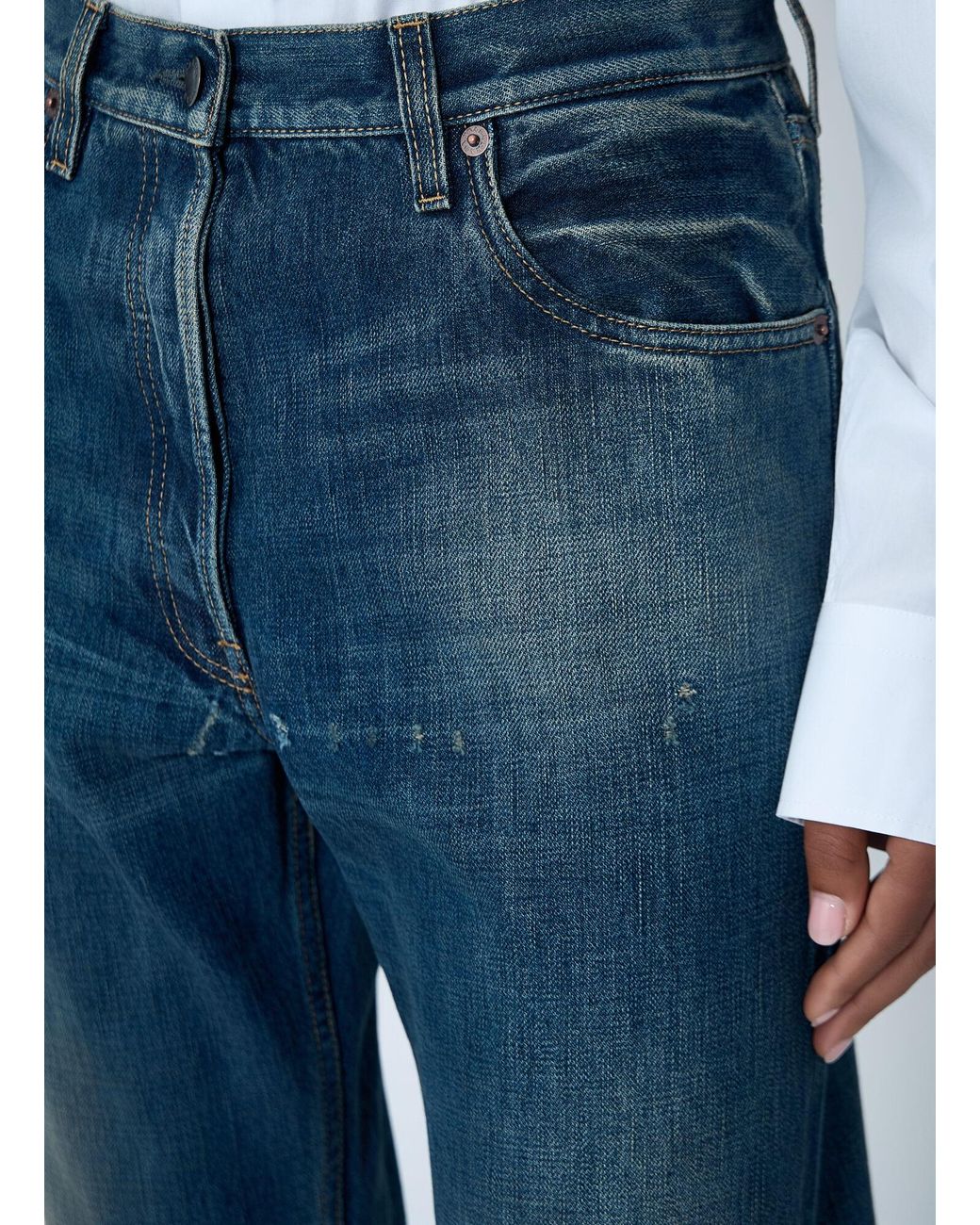 Prada Blue Five-Pocket Jeans