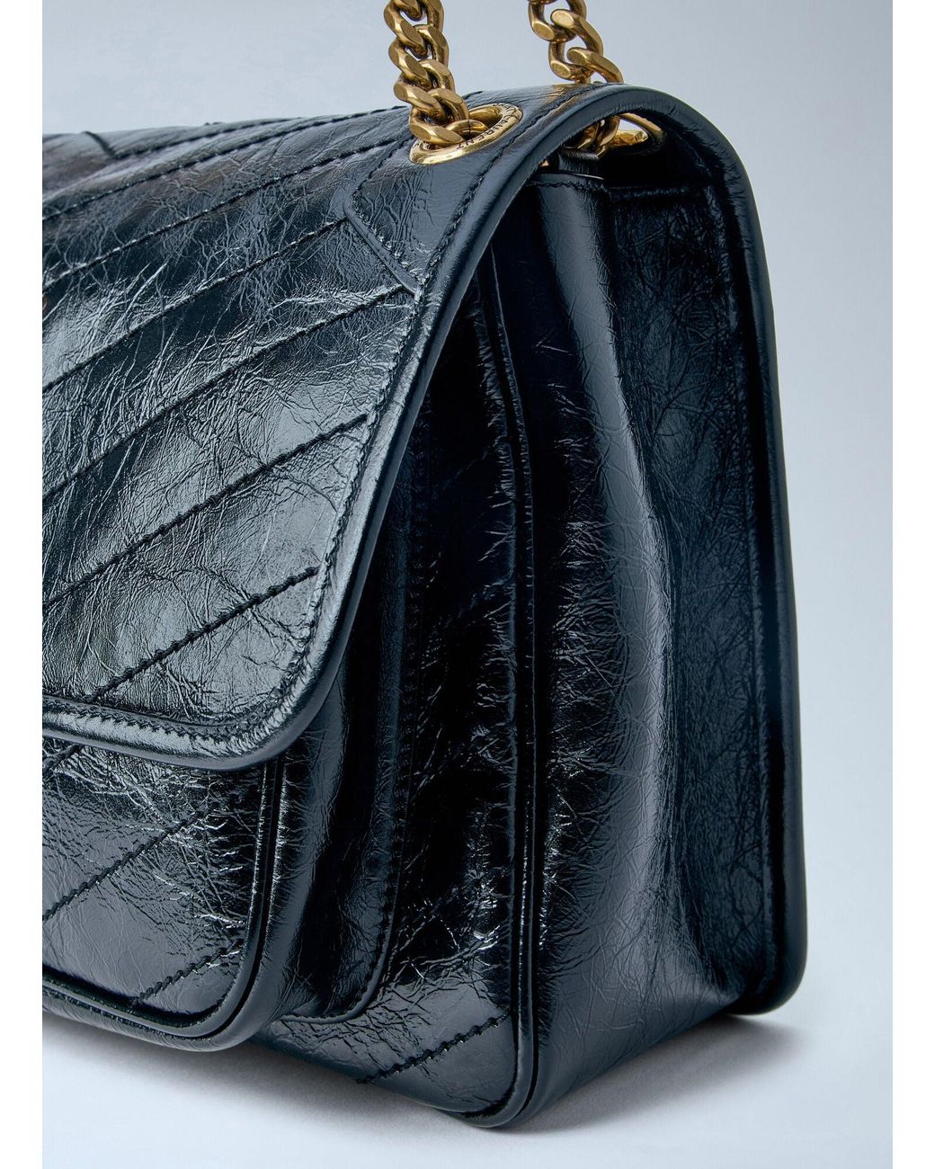 Saint Laurent Blue Niki Medium Vintage Shoulder Bag