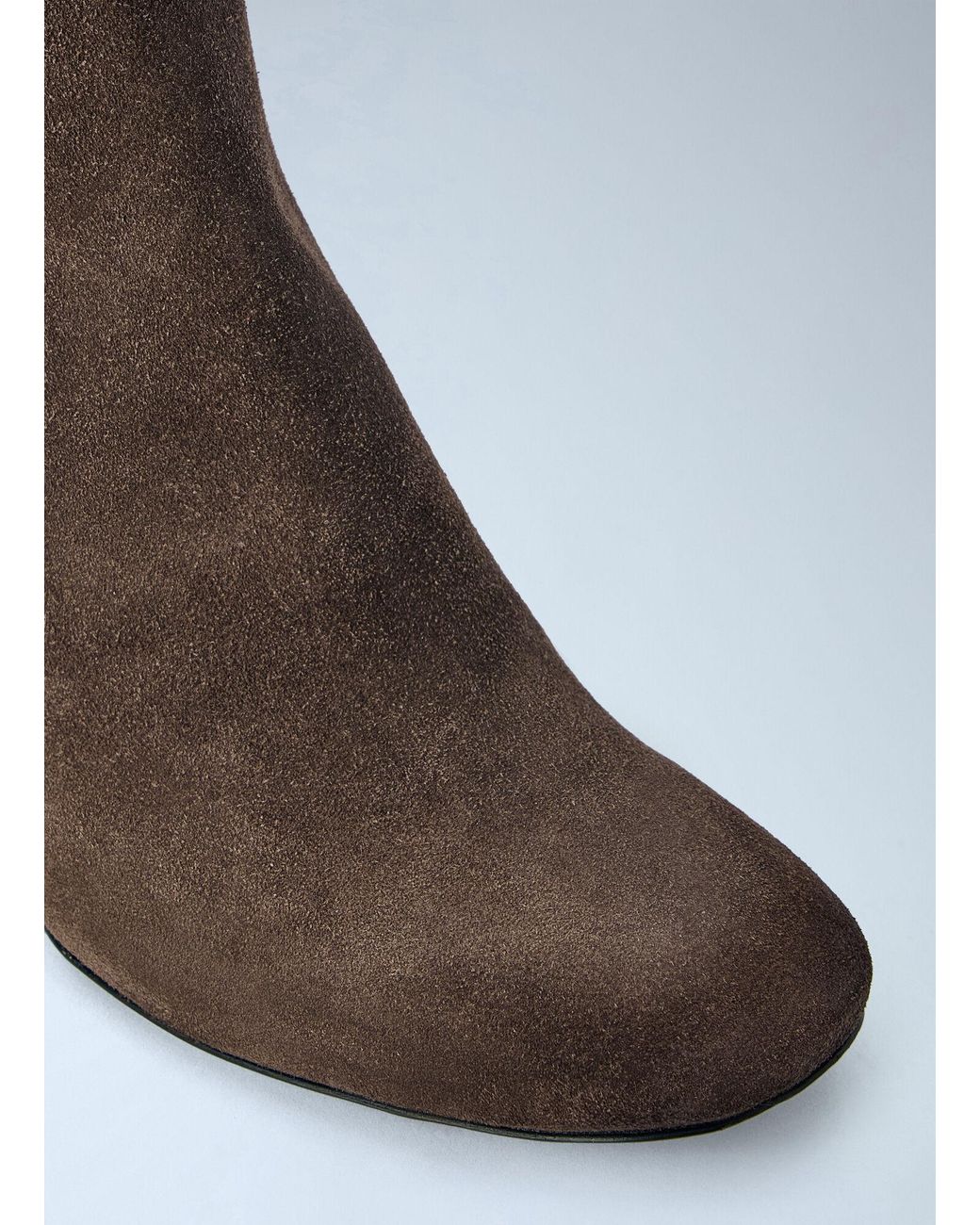 CAPASA MILANO Brown Pointed-toe Suede Ankle Boots