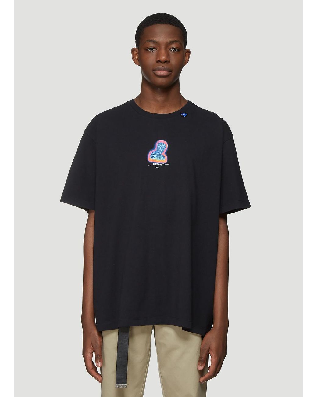 Save 9% for Men Mens T-shirts Off-White c/o Virgil Abloh T-shirts Black Off-White c/o Virgil Abloh Cotton Chain Arrows-print T-shirt in Nero 
