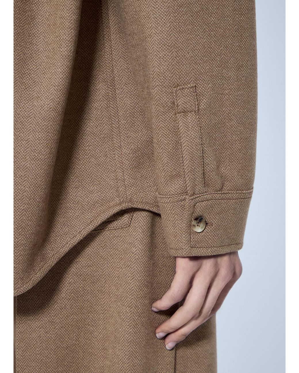 Max Mara Natural Ladino Button-Up Shirt