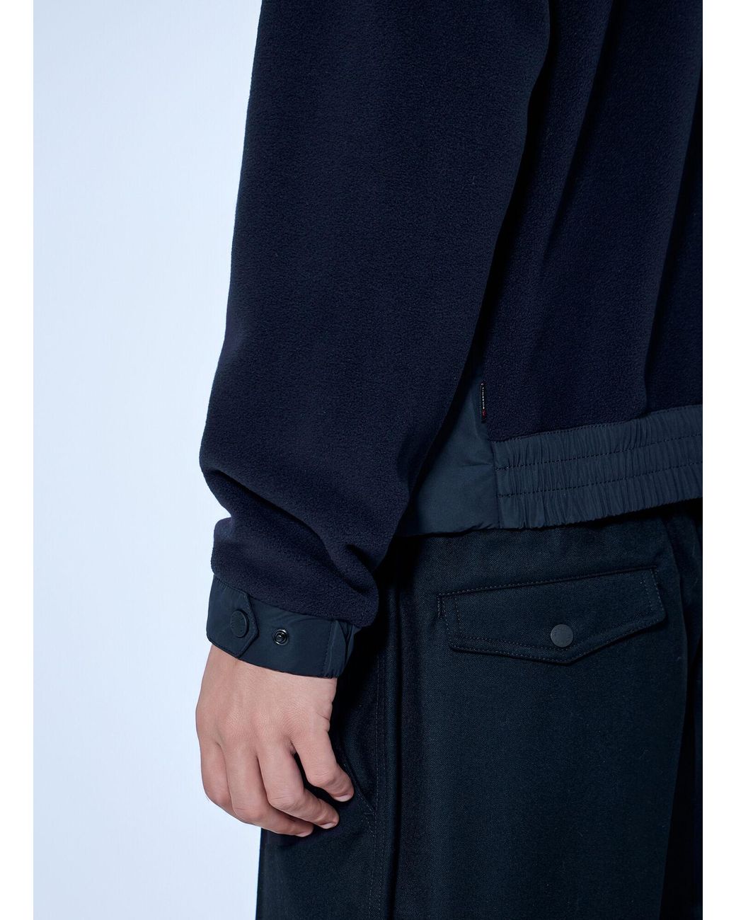 Moncler Blue Polartec® Zip-up Hoodie for men