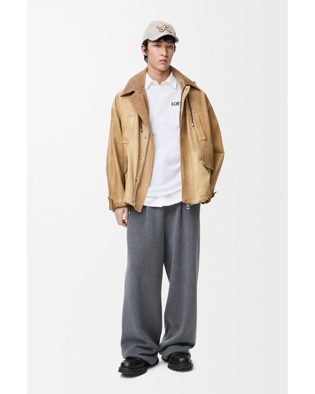 Loewe White Relaxed Fit T-Shirt for men