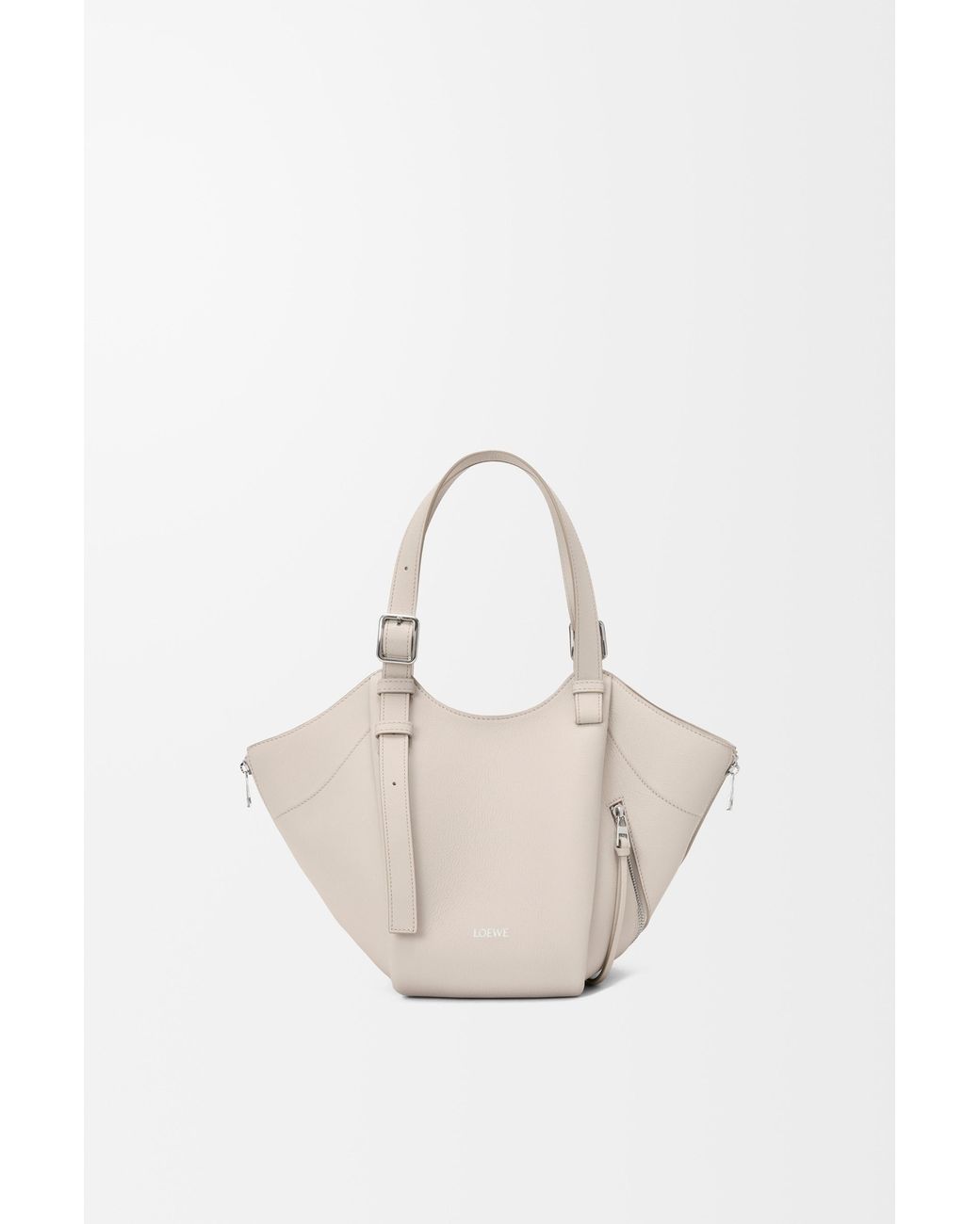 Loewe White Hammock Flip Bag