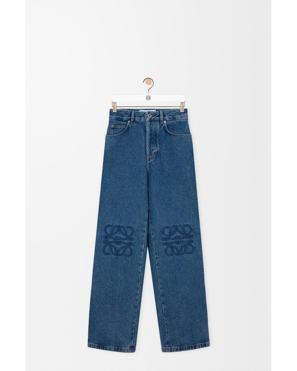 Loewe Blue Anagram Baggy Jeans for men