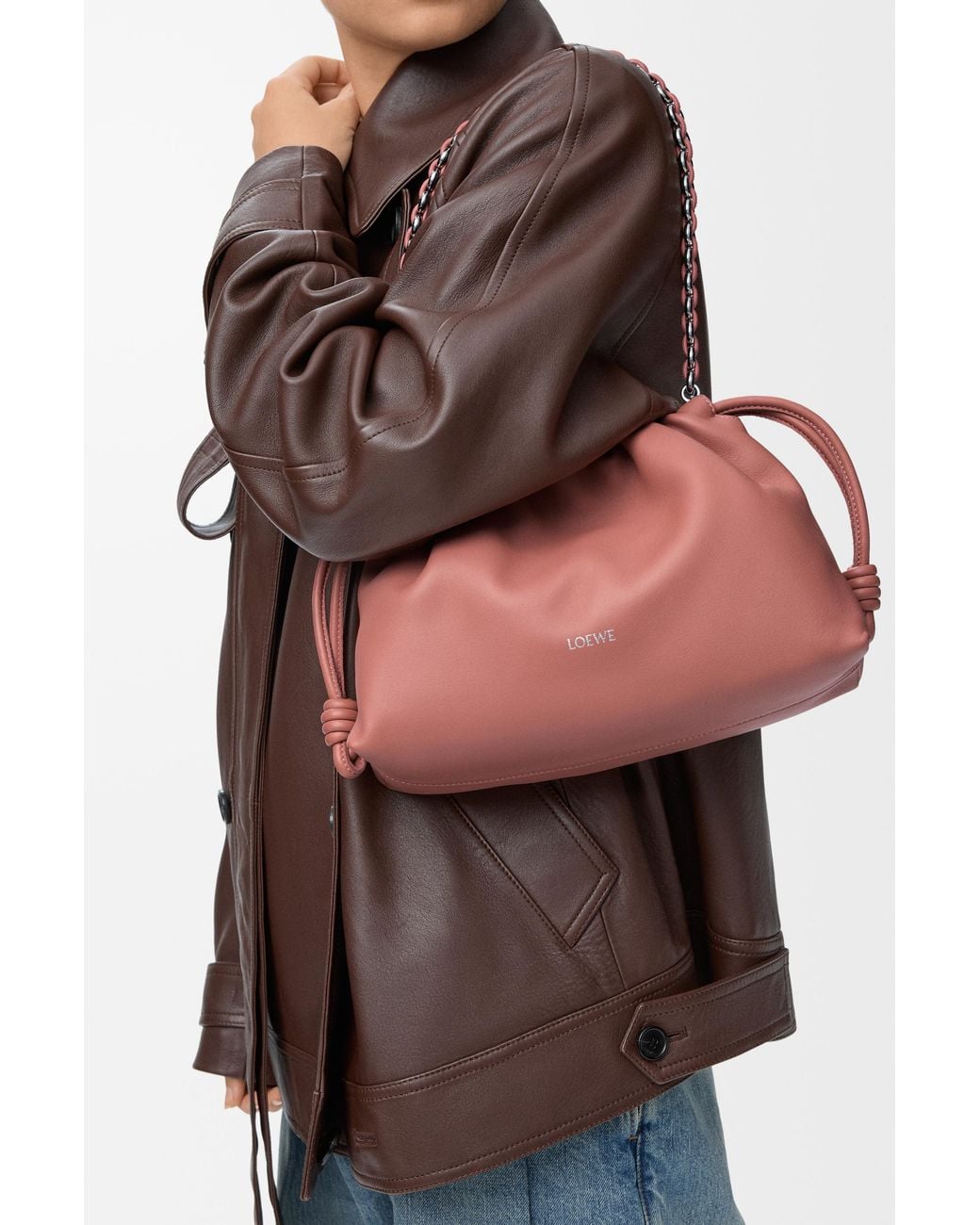 Loewe Pink Medium Flamenco Purse