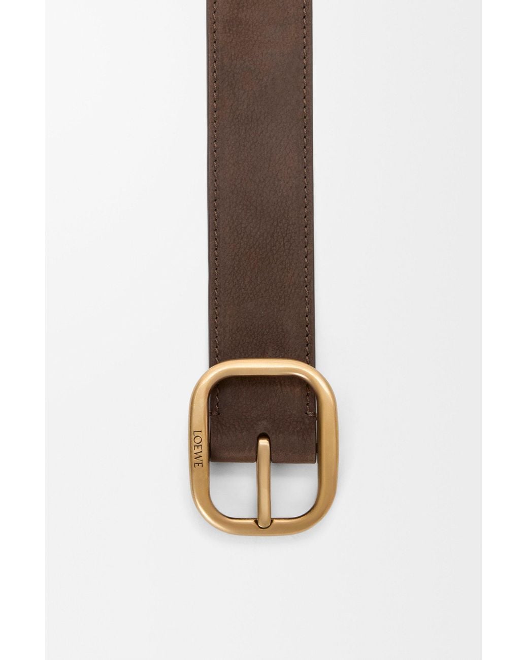 Loewe White Rounded Soft Belt
