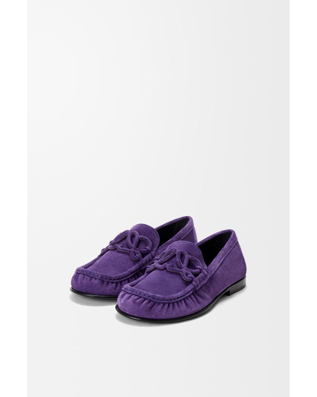 Loewe Purple Double L Loafer