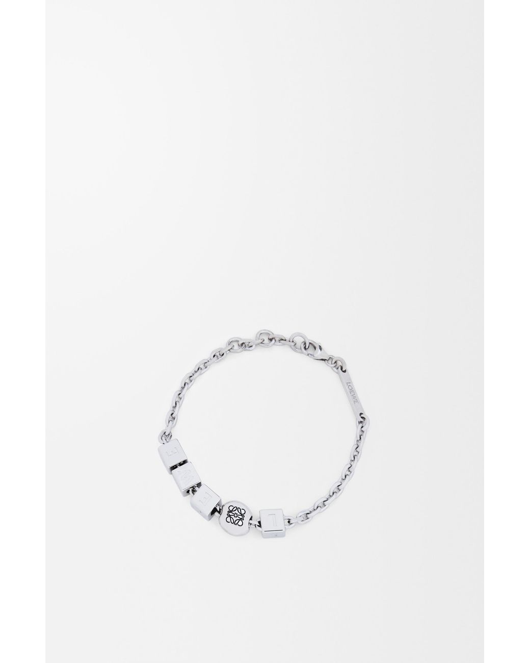 Loewe Metallic Pebble Cube Bracelet