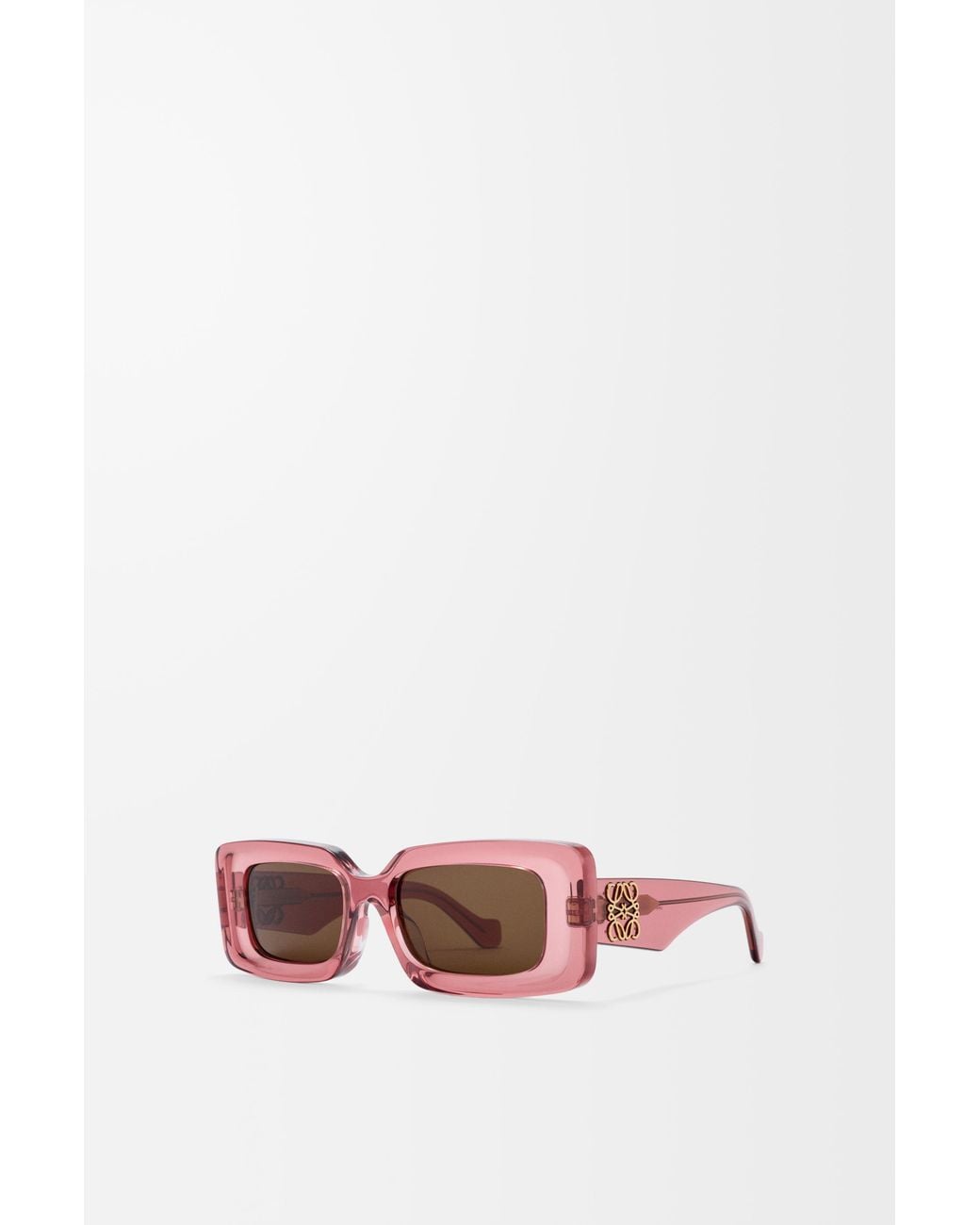Loewe White Rectangular Sunglasses For