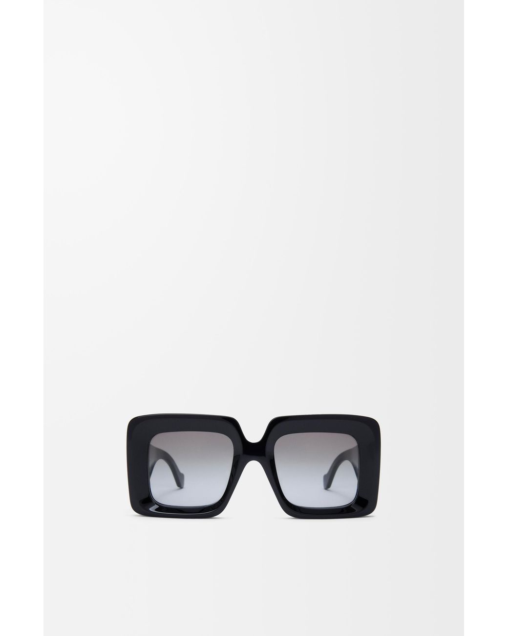 Loewe Black Beveled Square Maxi Anagram Sunglasses For