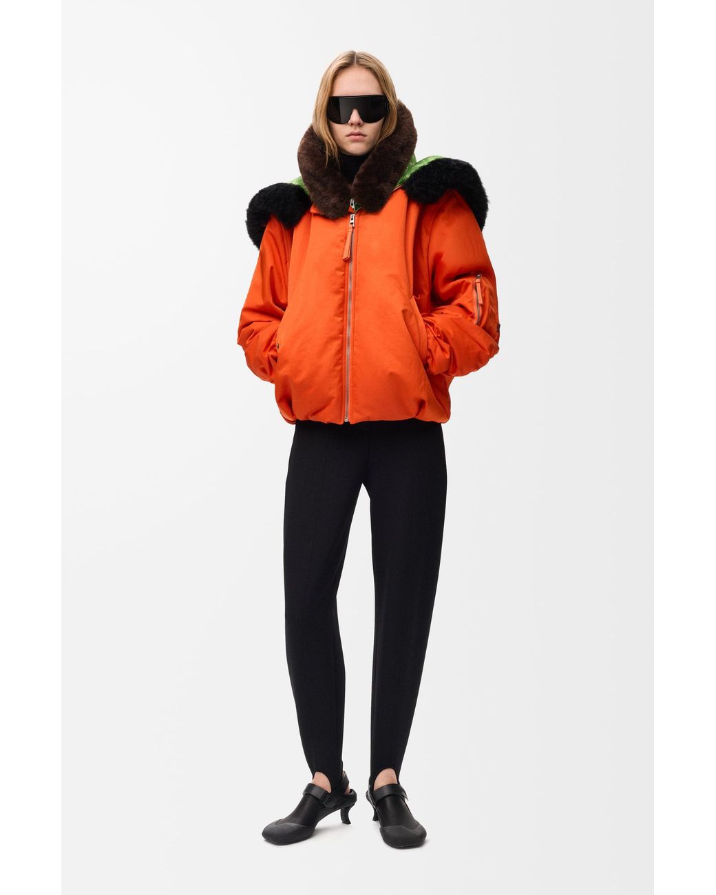 Loewe Orange Bomber Jacket