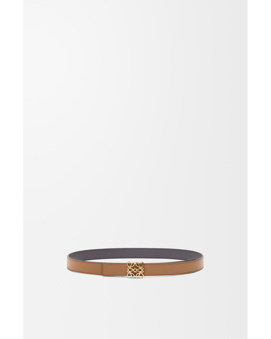Loewe White "Anagram Bombé" Reversible Belt
